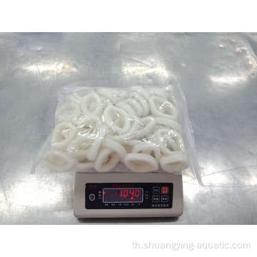 เกรดชั้นบนแช่แข็งเปรู gigas squid ring skinless